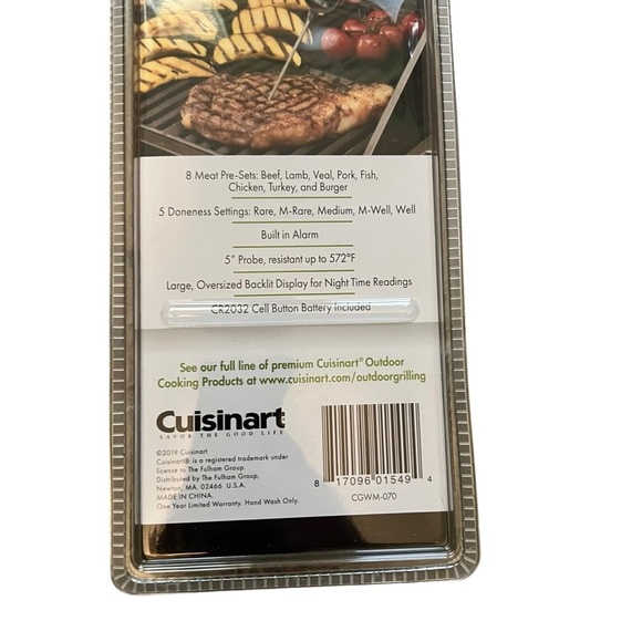 Cuisinart Instant Red Digital Meat Thermometer 5” Probe Cover - Picture 6 of 6